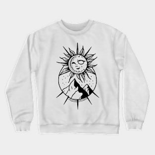 Hot sunny MOUNTAINS Crewneck Sweatshirt